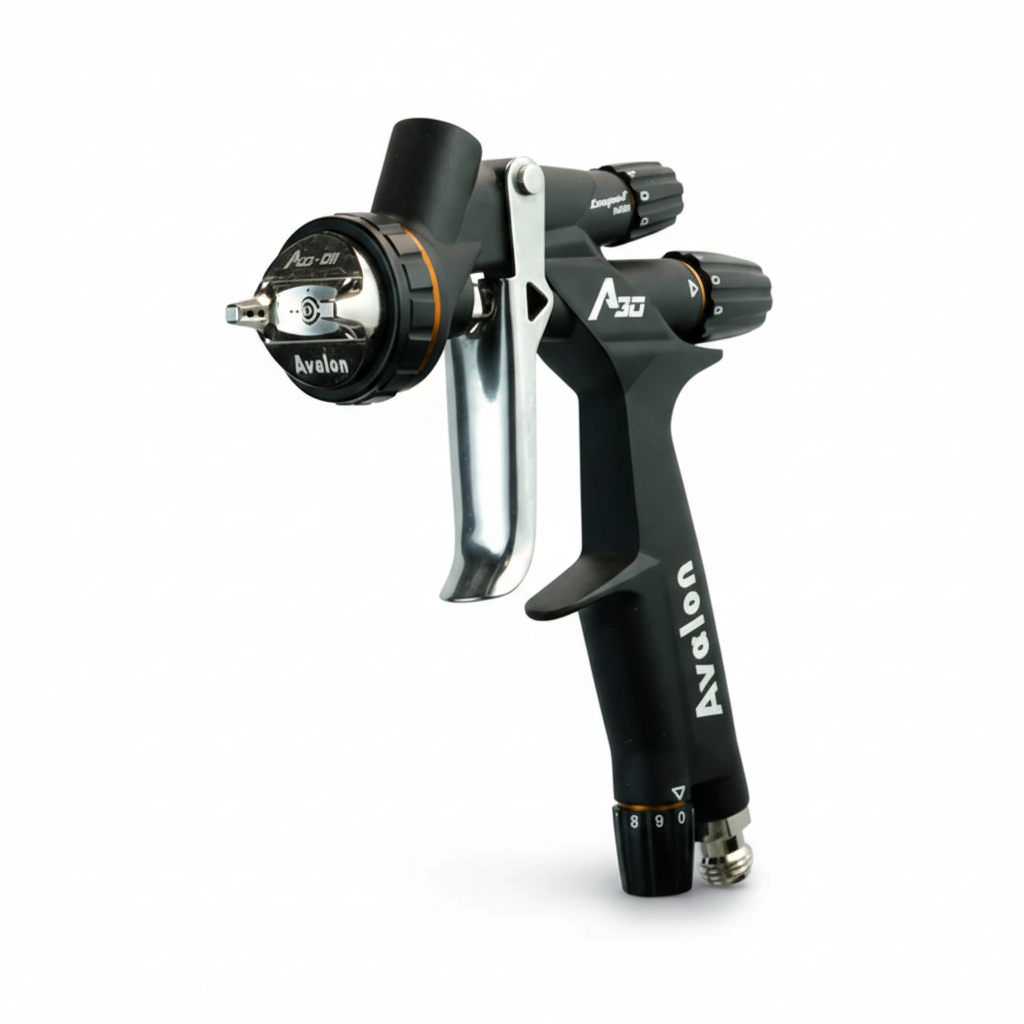 Avalon A30 Plus 1.3 mm (A30 CH) Compact Mini HVLP Spray Gun – Lightweight High-Flow Kit