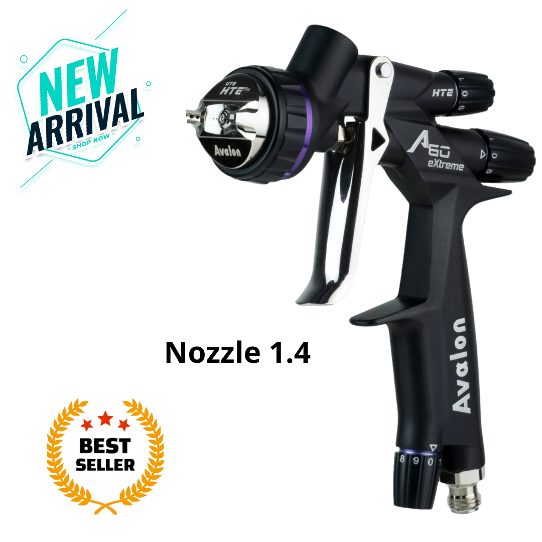 Avalon A60 - New eXtreme HTE 1.4mm U Groove Nozzle Tip Spray Gun For Efficient Refinishing – Smoother clear, cleaner results
