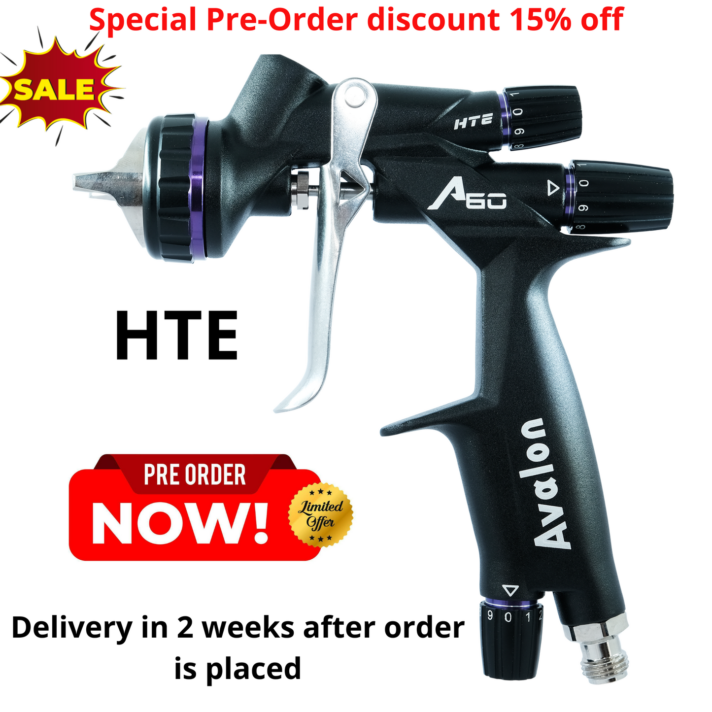 A-60 HTE AUTOMOTIVE SPRAY GUN KIT     (Pre-ORDER Now 1.3)