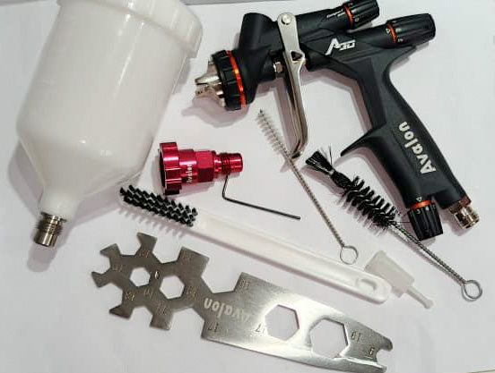 Avalon A30 Plus 1.3 mm (A30 CH) Compact Mini HVLP Spray Gun – Lightweight High-Flow Kit
