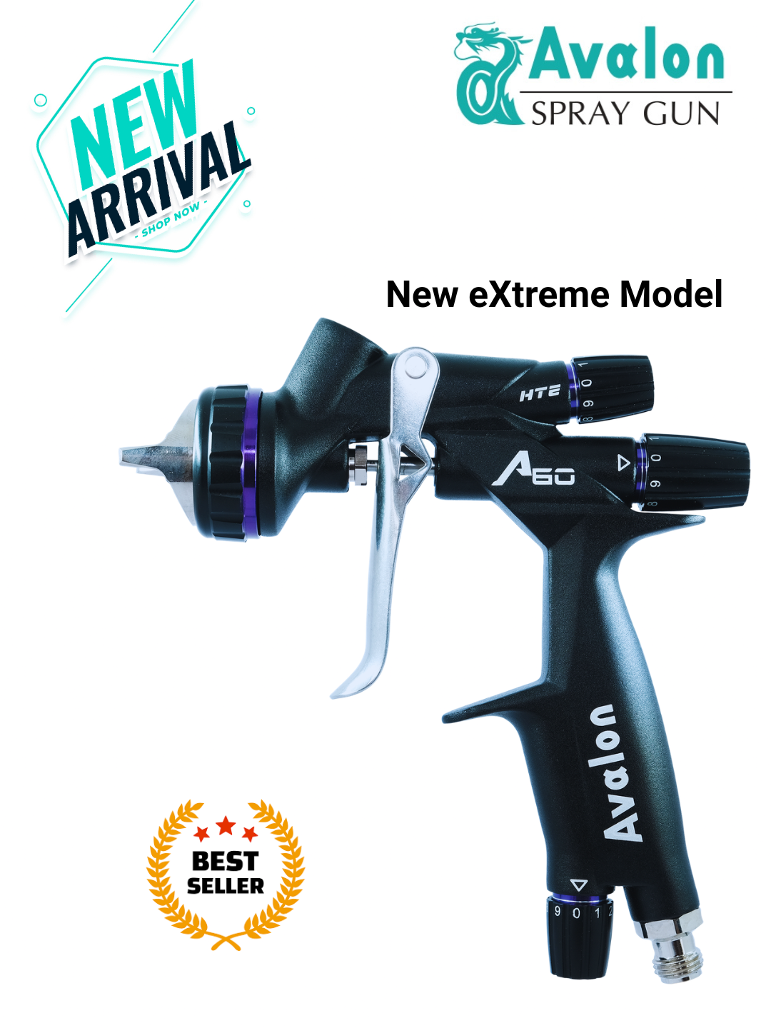 hte automotive spray gun. quality - high transfer efficiency - hvlp