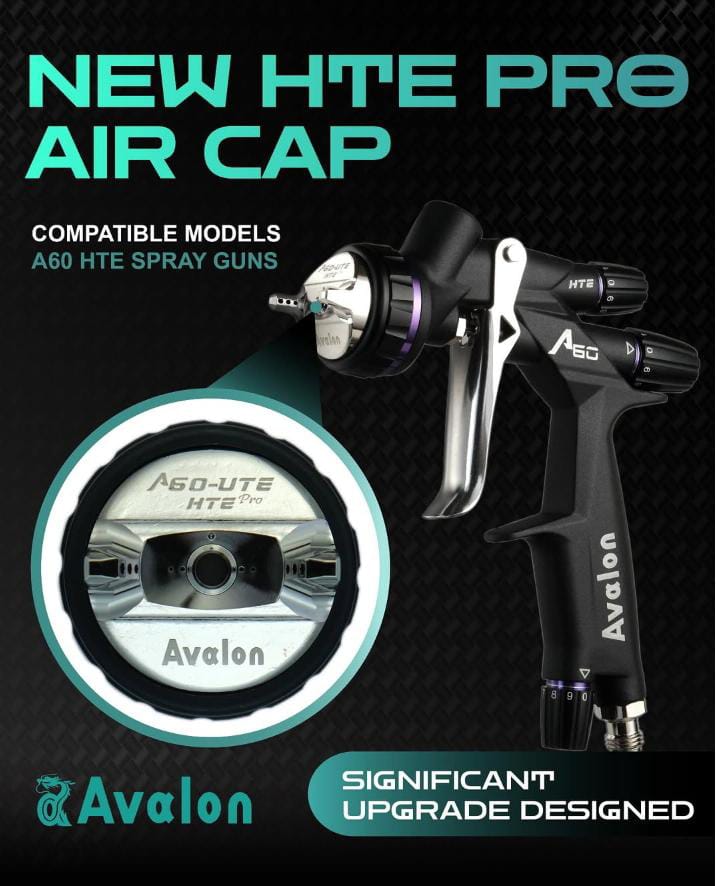 Avalon A-60 HTE spray gun 1.4mm base coat
A-60 HTE 1.3mm metallic pearl finish
A-60 HTE 1.5mm primer application